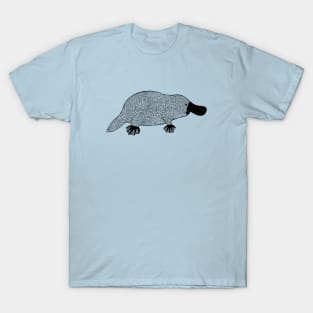 Platypus - hand drawn detailed animal design T-Shirt